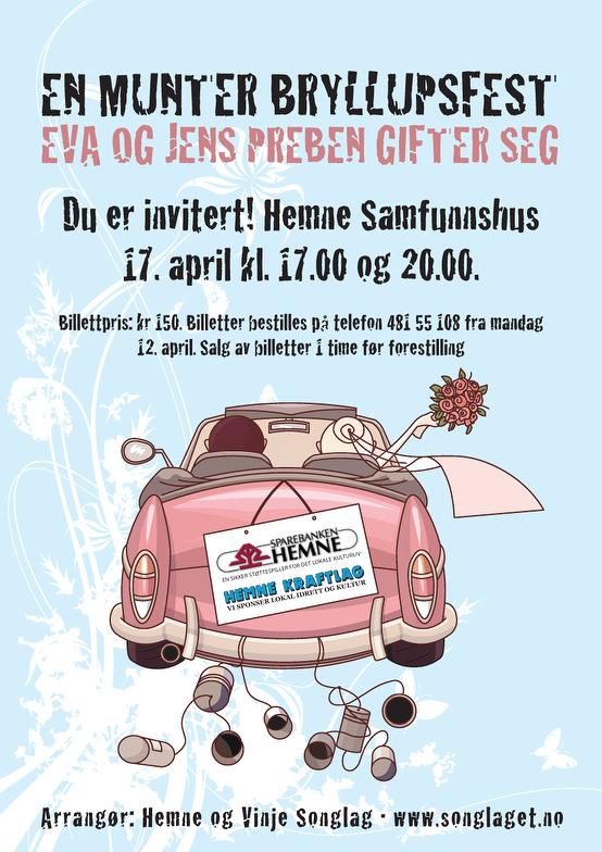 En munter bryllupsfest